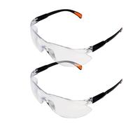 NyxSeat Lot de 2 lunettes de protection pour le travail, anti-buée, transparentes, légères, résistantes à la poussière, pour le cyclisme, le bricolage et le laboratoire