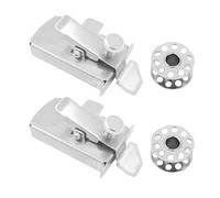 NyxSeat Lot de 2 outils avec jauge fixe, bobine de fer en 2 parties, guide de couture magnétique pour machine à coudre, guide de couture magnétique, accessoires de couture, écartement de voie fixe,