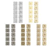NyxSeat - Lot de 25 boutons magnétiques, accessoires de vêtements DIY, fermeture à ouvrir et fermer, boutons à coudre, adaptés pour différents sacs à main, bagages, vêtements, etc.