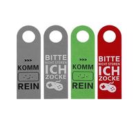 NyxSeat Lot de 4 plaques de porte « Bitte Nicht Stören », double face, crochet de porte en feutre, cadeaux pour adolescents, convient pour les chambres à coucher et les hôtels