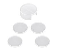 NyxSeat Lot de 5 dessous de verre ronds en silicone pour dessous de verre - Convient pour l'artisanat et la décoration de la maison