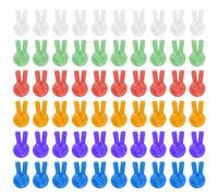 NyxSeat Lot de 60 petits crochets adhésifs créatifs à main, crochets adhésifs, crochets à clés, crochets de câble de données, crochets adhésifs polyvalents, adaptés pour la maison et le bureau