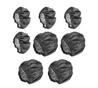 NyxSeat Lot de 8 protections de roue pour poussette, housses de roue imperméables pour poussette, accessoires anti-poussière (noir)