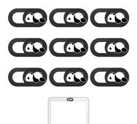 NyxSeat Lot de 9 housses de protection de confidentialité panda pour ordinateur portable, webcam, appareil photo de dessin animé