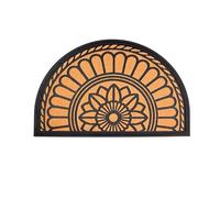 NyxSeat Paillasson de bienvenue antidérapant pour l'intérieur - Lavable - Anti-saleté - Pour l'intérieur - Motif croissant de lune - Jaune - 60 x 90 cm