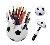 NyxSeat Porte-stylo avec ballon de football créatif multifonctionnel, porte-stylo, porte-brosse à dents, organisateur utile pour la décoration de votre maison, bureau et rangement sur le bureau