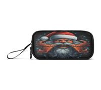 NYYYTTTEU Style De Noël Père Noël en Colère Trousse Élève Scolaire Sac à Crayons Poche Crayon pour Garçon Fille