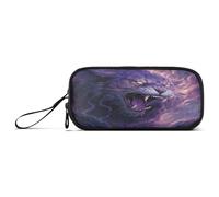 NYYYTTTEU Tigre en Colère Violet Trousse Élève Scolaire Sac à Crayons Poche Crayon pour Garçon Fille
