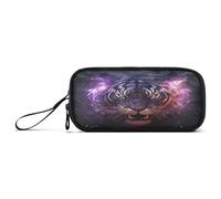NYYYTTTEU Tigre Violet en Colère Trousse Élève Scolaire Sac à Crayons Poche Crayon pour Garçon Fille