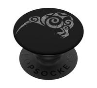 NZ Kiwi Maori Word Art Aotearoa Tribal Bird Icône Nouvelle-Zélande PopSockets PopGrip Adhésif