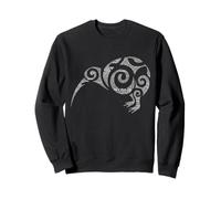 NZ Kiwi Maori Word Art Aotearoa Tribal Bird Icône Nouvelle-Zélande Sweatshirt