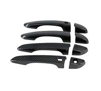 NZBZMBTTVF Couvre de la poignée de porte de la fibre de carbone Accessoires extérieurs Poignée de porte Couvre-poignée de la corniche garnisez la lunette compatible for Hyundai Compatible for Tucson 2