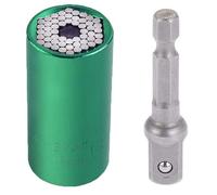NZBZTANNAP Jeu de têtes de ynamométrique de matériel universel, manchon de prise en clé à molette, clé à molette de 7 à 19 mm, outils manuels multiples portables magiques Prise de courant