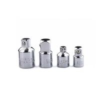NZBZTANNAP Lot de 4 adaptateurs de douille 1/4 3/8 1/2 - Convertisseur réducteur d'impact d'air ouille - Outils à main - Outils de réparation - Noir