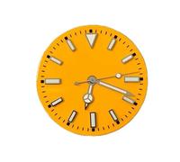 NZBZTMLCYK 29mm Montre coloré Cadran + Reveer Mains Set Green Lumineux Montre Accessoires Montres Visages for NH35 / NH36 / 8215 / Compatible avec Mingzhu 2813 Mouvement Cadran de montre(Yellow for NH