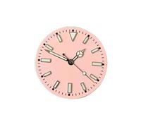 NZBZTMLCYK 29mm Montre coloré Cadran + Reveer Mains Set Green Lumineux Montre Accessoires Montres Visages for NH35 / NH36 / 8215 / Compatible avec Mingzhu 2813 Mouvement Cadran de montre(Pink for 8215
