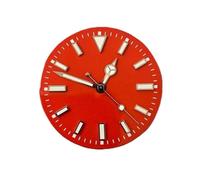 NZBZTMLCYK 29mm Montre coloré Cadran + Reveer Mains Set Green Lumineux Montre Accessoires Montres Visages for NH35 / NH36 / 8215 / Compatible avec Mingzhu 2813 Mouvement Cadran de montre(Red for 8215