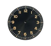NZBZTMLCYK 33.5mm Montre Montre Green Luminous Montre Accessoires de remplacement Accessoires Montres Visages for NH35 / NH36 / 7S / 4R Mouvement Cadran de montre(Black orange)