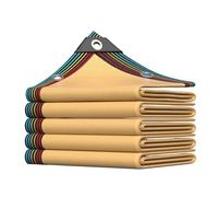NZBZTUKUWP Toile D'ombrage Beige À Mailles De 60 Cm, Renforcée, avec Un Tissage Plus Serré, Un Ourlet Plus Large Et des Renforts d'angle Plus Grands(4.0 * 3.0m)