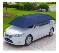 NzEupno Couvre-Voiture Automatique Universelle, Abri D'Auto à La TéLéCommande Et Rack De Toit, Tente De Parole De Voiture ComplèTe, Ombre De La Cale De Voiture Jusqu'à 95%, 3,8 * 2,7M Blue
