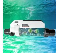 NzEupno SystèMe Intelligent De Chloration De Piscine Au Sel, GéNéRateur De Chlore Au Sel, Wi-FI IntéGré Et TéLéCommande par Application 32g/h