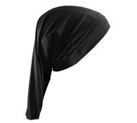 Nzexlyva Bonnet de sommeil unisexe pour dreadlocks pour homme et femme - Bonnet de nuit extra long de 50,8 cm pour cheveux longs bouclés et tressés - Satin extensible pour protection de nuit - Noir