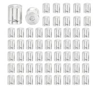 Nzexlyva Lot de 1 000 fermoirs de boucles d'oreilles en caoutchouc transparent transparent pour clous d'oreilles, fermoirs en plastique souple et invisible pour crochets de poisson, accessoires de