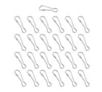 Nzexlyva Lot de 25 clips de mât de drapeau, 40 mm en métal pour accrocher un drapeau, crochets à ressort pour mât de drapeau, clip de bannière pour accessoires de mât de drapeau