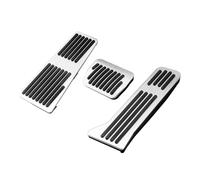 NZGZLMMETK Pédale Frein Voiture pour Mazda 2 3 BM 6 GJ CX-5 CX5 CX 5 CX3 CX8 CX9 2012-2024 Voiture Pied Carburant Frein Embrayage Pédales Couvre-Patins(at 3PCS Silver)