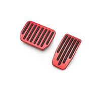 NZGZLMMETK Pédale Frein Voiture pour Tesla pour Modèle Y 3 pour Highland Pédales Couvre Antidérapant Accélérateur Frein Repose Tapis en Aluminium(Red)