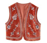 NZHBOAM Cardigan À Gilet Brodé Pour Femmes Léger En Liberté Ouverte De Plage À La La En Polyester Mélange Coton Mélange Cardigan Décontracté