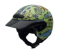 NZI 050255G408 Single II Jr Graphics Happy Fish, Casque de Moto, Taille L Multicolore