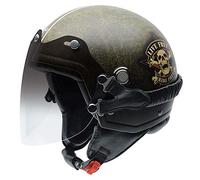 NZI Casque de Moto Tonup Visor Graphics, Ride Free, 55-56