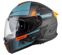 NZI Casque moto Combi 3 Duo Metric Anthracite / Blue / Orange M