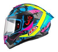 NZI Casque moto Trendy 3 Stream Camu Blue / Neon / Pink S