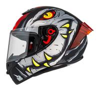 NZI Casque moto Trendy 3 Stream Raptor Black / Grey / Red XXL