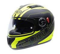 NZI Eurus S Casque de Moto, Graphics Fluoname, 60