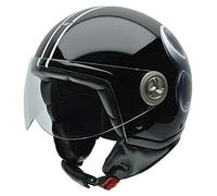 NZI Tonup Graphics Casque de Moto, Boule de Billard Noir, 54