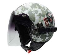 NZI tonup Visor Graphics casque de moto (1976, xx-pequeña)