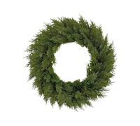 Nzj106 Couronne ronde en buis de 61 cm avec ceinture pour style ferme, mariage, toute l'année, intérieur et extérieur (vert, 42 cm)