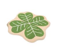 Nzj217 Tapis de bain mignon à fleurs, en microfibre douce, lavable en machine, tapis de bain esthétique, pour chambre d'été, 61 x 61 cm (C, 40 x 40 cm)