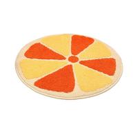 Nzj217 Tapis de bain mignon à fleurs, en microfibre douce, lavable en machine, tapis de bain esthétique, pour chambre d'été, 61 x 61 cm (D, 40 x 40 cm)