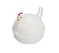 Nzj52 Cuiseur à œufs à micro-ondes pour 4 œufs durs et tendres Compatible micro-ondes Blanc 10 x 15 cm