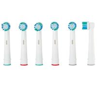 NZK 6 A1 Lot de 6 têtes de brosse à dents de rechange compatibles avec les brosses à dents électriques Nevadent Pofessionelle pour la plupart des nettoyages en profondeur