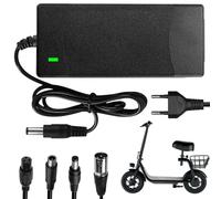 Nzkeuf 42V 2A Chargeur Trotinette Electrique, Universel Chargeur Hoverboard avec 4 Connecteurs et indicateur de Charge LED pour Scooter Électrique, Planche à Dérive, Monocycle, Xiaomi M365