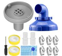 Nzkeuf Buse de Remplissage de Piscine Rotative à 360°, Buse D'entrée de Piscine, Busede Sortie Réglable pour Piscine Intex Bestway Raccord de Tuyau 32/38 mm, Accessoires