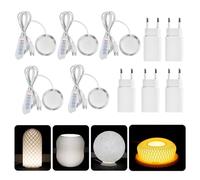 Nzkeuf Lot de 5 lampes LED 001 pour imprimante 3D, 3 couleurs, 5 V, 3000 K, 4000 K, 6 4000 K, alimentation USB, veilleuse, modèles de rechange pour imprimante 3D, armoires, étagère d'exposition