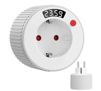 Nzkeuf Minuteur Prise Electrique avec Affichage LED, Countdown Timer Prise Minuteur da 1 Minutos a 24 Horas Minuteur, 16A 3680W, pour Appareils Électroménagers