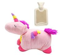 Nzkeuf Peluche Bouillotte Licorne 1 Litre, Bouillotte Enfant Peluche Douce, Amovible pour le Nettoyage, Sécurité et Antidéflagrant, Cadeaux Adaptés aux Enfants, à la Famille et aux Amis