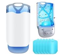 Nzkeuf Pièges Anti Moucherons Interieur, Anti Moucherons Interieur avec piège Collant pour moustiques, Mouches, drosophiles, Mites et moucherons, 1 unité + 6 Cartouches de Recharge